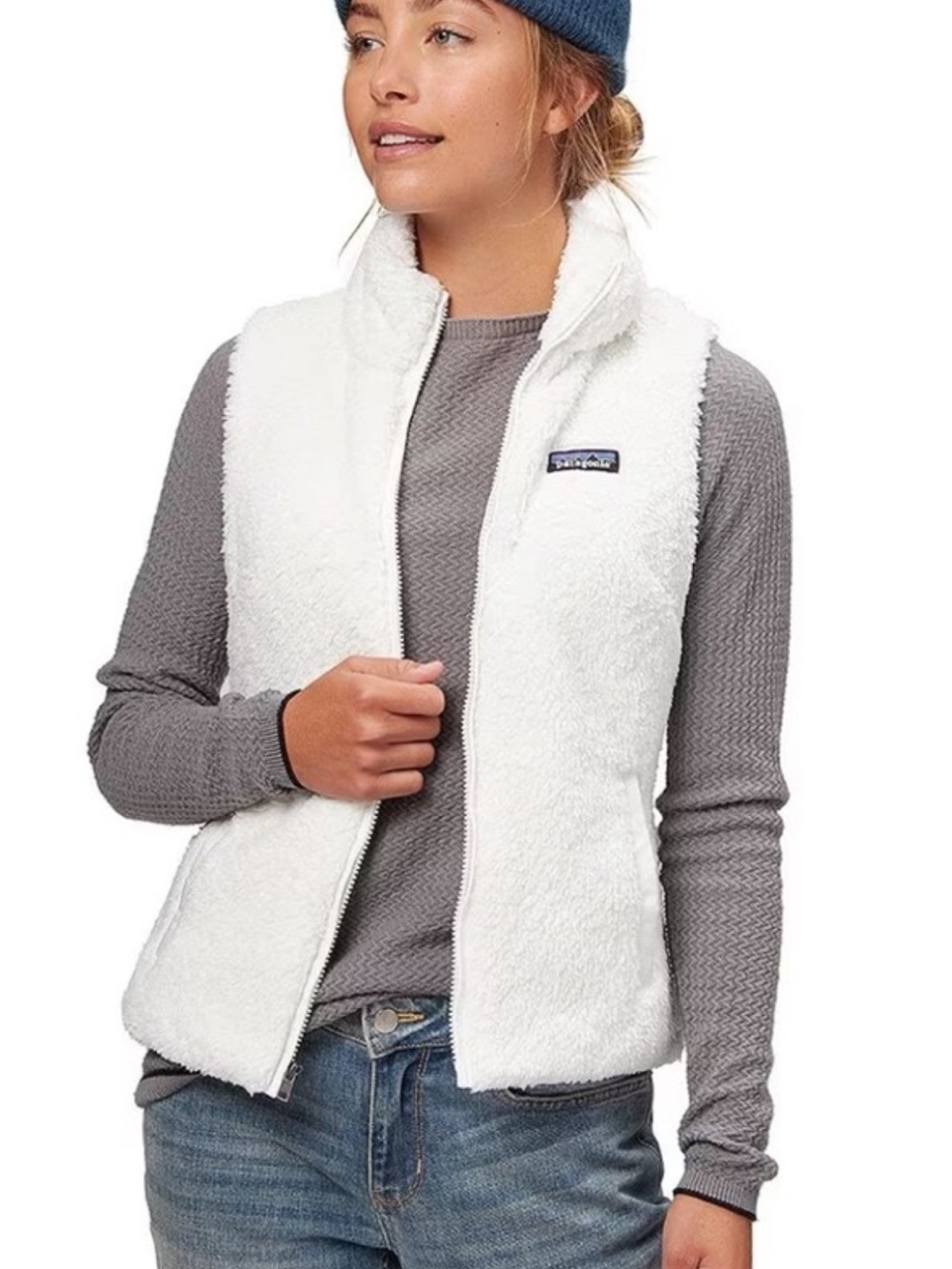 Patagonia Los Gatos Women’s Vest in Birch White Sz L